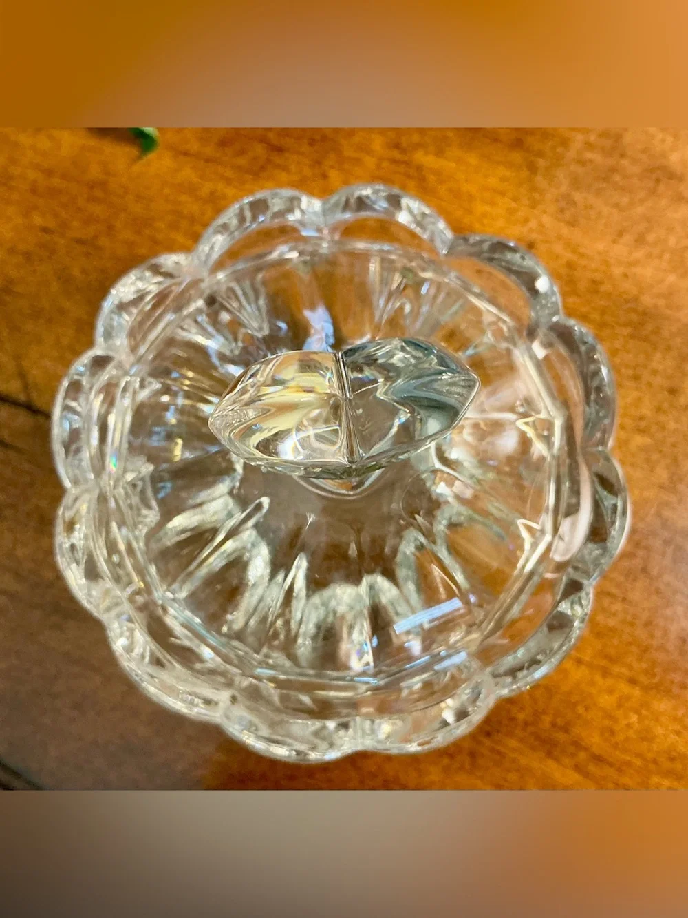 Waterford Crystal Heart-Top Covered Candy Dish - Clear
